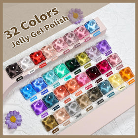 JODSONE Jelly Gel Nail Polish Kit showing four functional gels