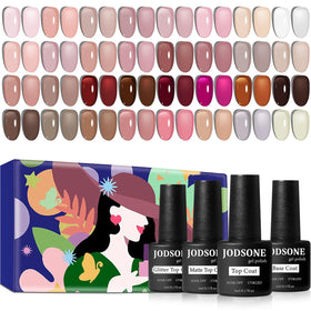 JODSONE Jelly Gel Nail Polish Set with 32 colours front view