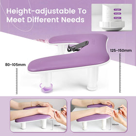 JODSONE Manicure Arm Rest with phone holder side view