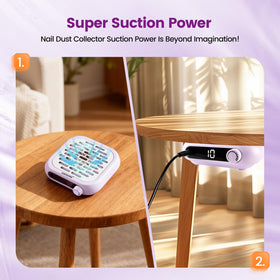 JODSONE Mini Nail Dust Collector compact size in hand