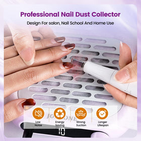 JODSONE Mini Nail Dust Collector operation in a nail salon