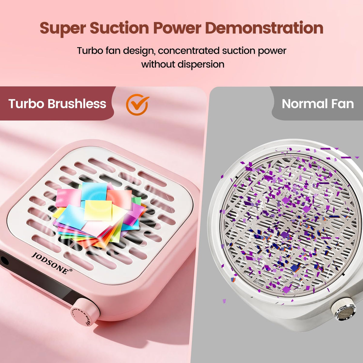 JODSONE Mini Nail Dust Collector packaging display