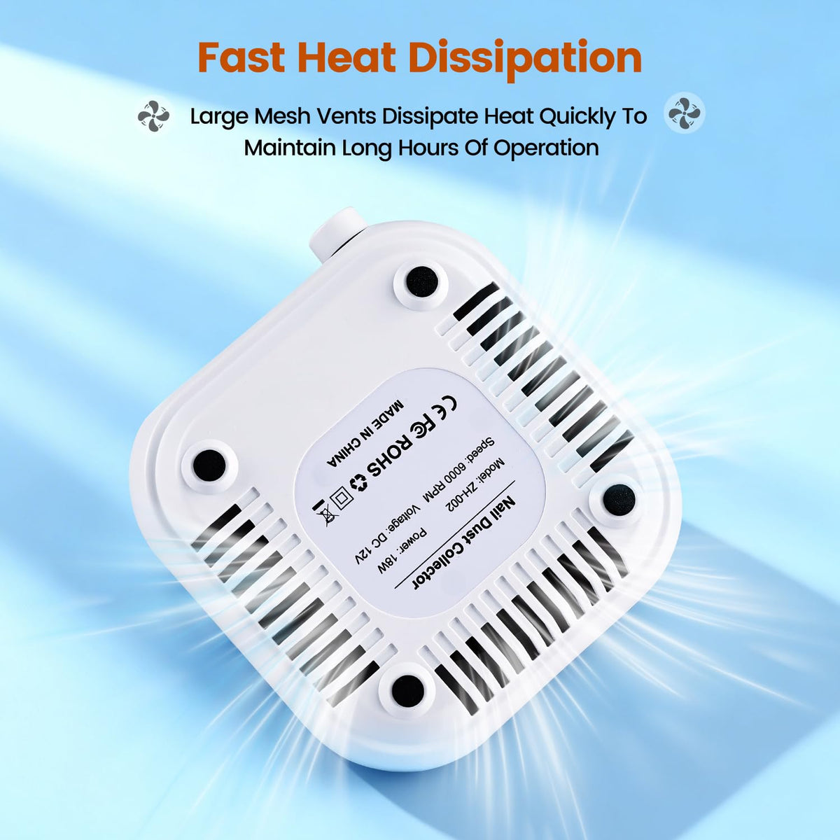 JODSONE Mini Nail Dust Collector packaging on display