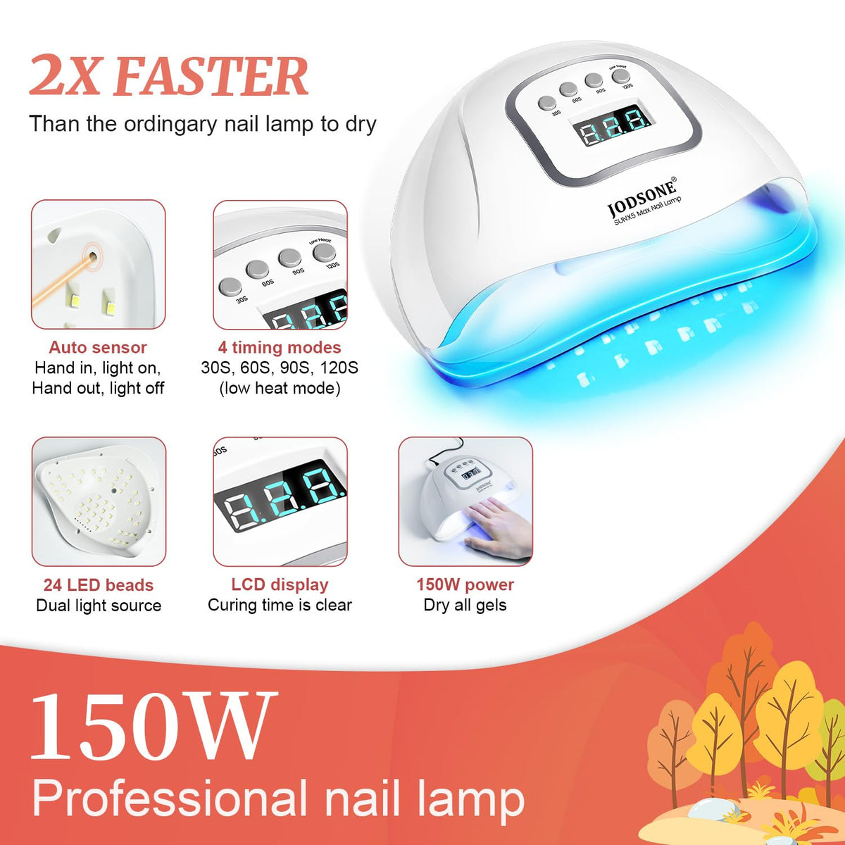 JODSONE nail art tools included in the kit