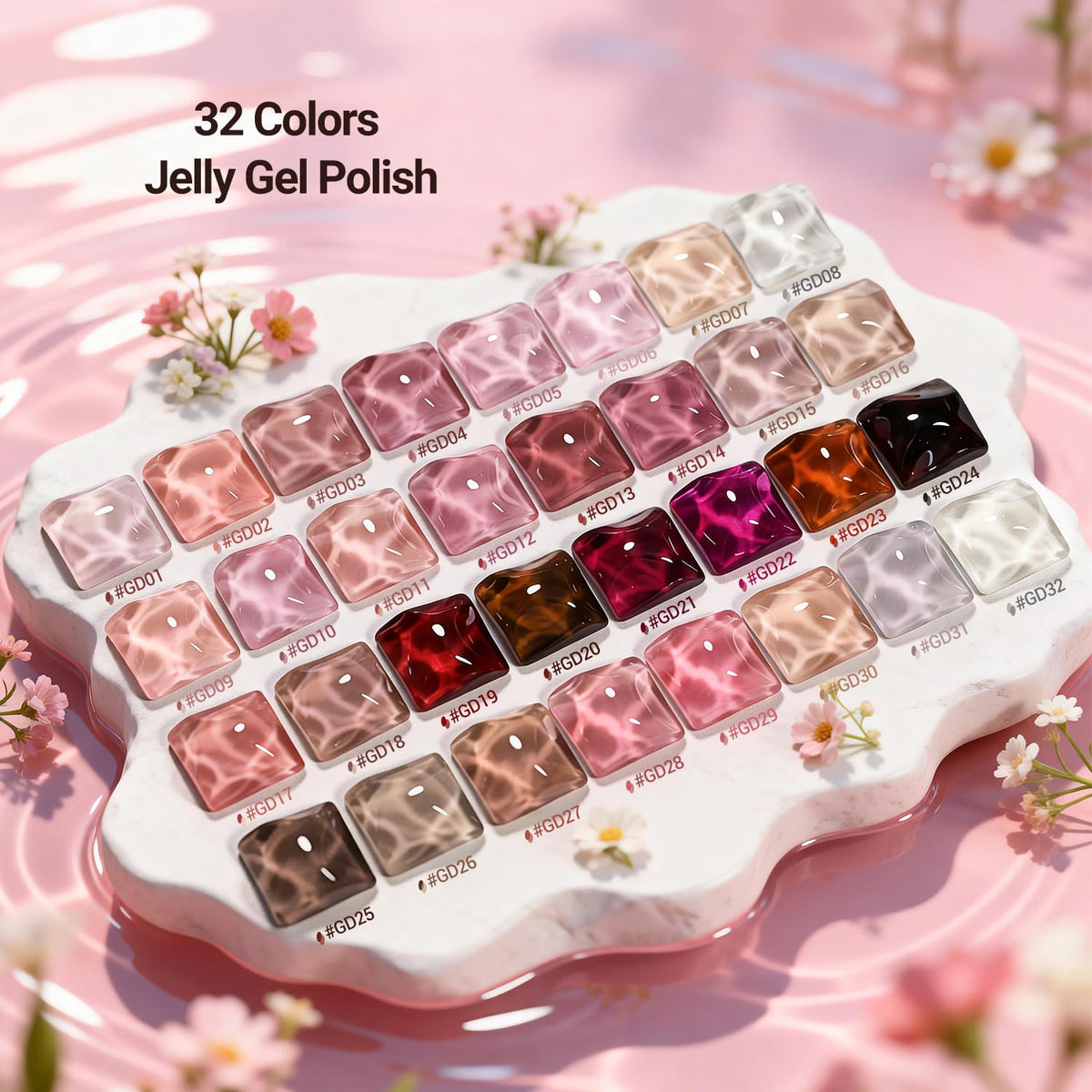 JODSONE nail polish bottles in various colours