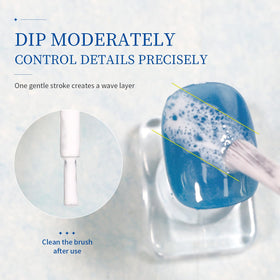 JODSONE Ocean Wave Blooming Gel Nail Polish texture close-up