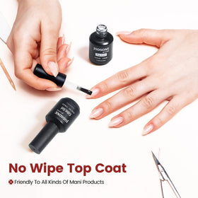 JODSONE Top Coat Gel Polish 15ML on natural nails