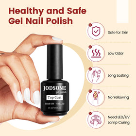 JODSONE Top Coat Gel Polish 15ML packaging details