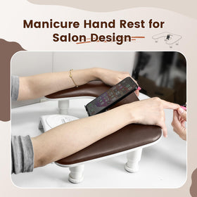 JODSONE U-Shaped Arm Rest displayed with manicure tools
