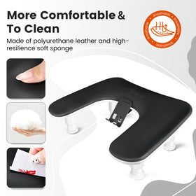 JODSONE U-Shaped Black Arm Rest components laid out