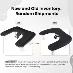 JODSONE U-Shaped Black Arm Rest side view showing adjustable height