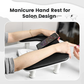 JODSONE U-Shaped Black Arm Rest with height adjustment feature