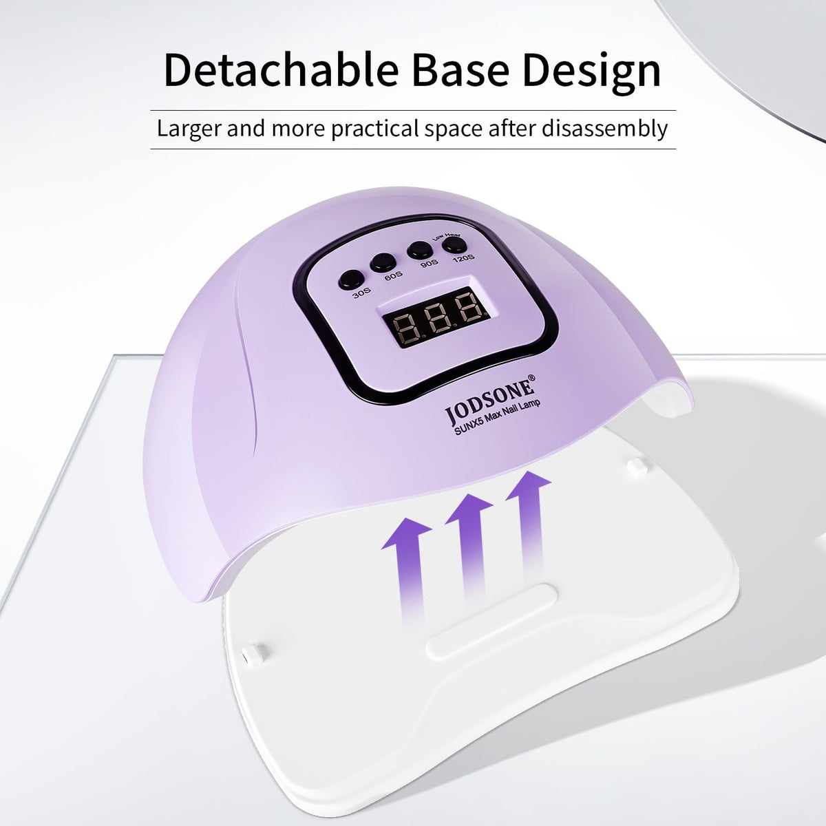 JODSONE UV LED Nail Lamp purple back view