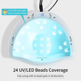 JODSONE UV LED Nail Lamp with hand inside for drying
