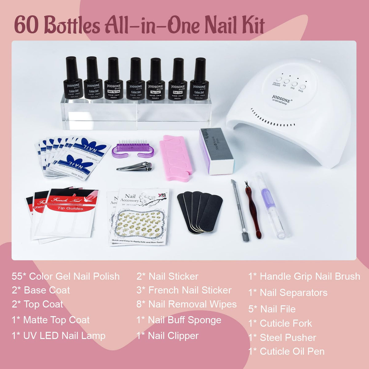 JODSONE UV nail lamp with curing modes
