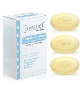 JOESOEF SKIN CARE Anti-Acne Soap front view with packaging