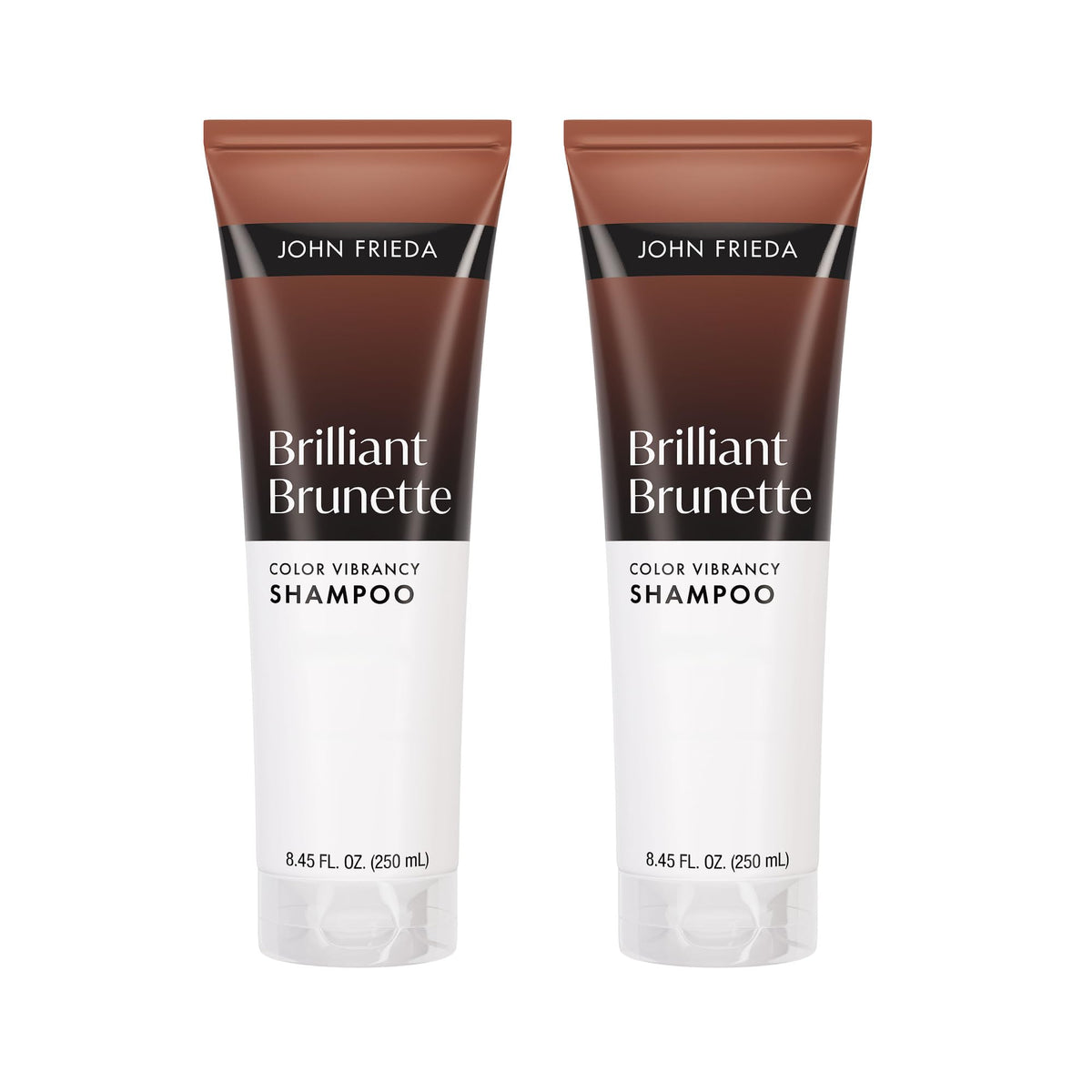 John Frieda Brilliant Brunette Color Vibrancy Shampoo front view