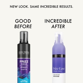 John Frieda Frizz Ease Dream Curls Mousse bottle side view
