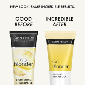 John Frieda Go Blonder Lightening Shampoo packaging details
