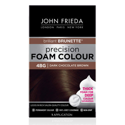 John Frieda Precision Foam Colour Dark Chocolate Brown 4BG front view