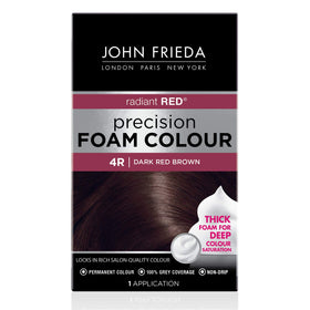 John Frieda Precision Foam Colour Dark Red Brown 4R front view