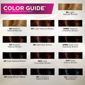 John Frieda Precision Foam Colour Deep Cherry Brown 3VR on hair