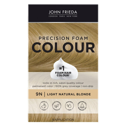 John Frieda Precision Foam Colour Light Natural Blonde 9N packaging front view
