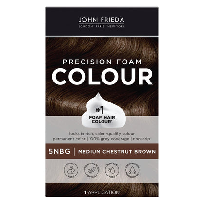 John Frieda Precision Foam Colour Medium Chestnut Brown 5NBG packaging front view