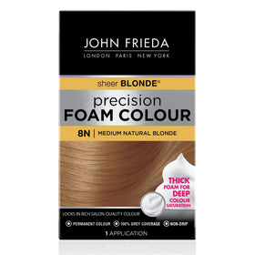 John Frieda Precision Foam Colour Medium Natural Blonde 8N front view