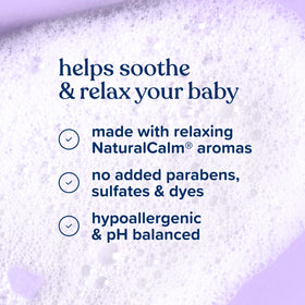 Johnson's Baby Calming Shampoo with bath toys