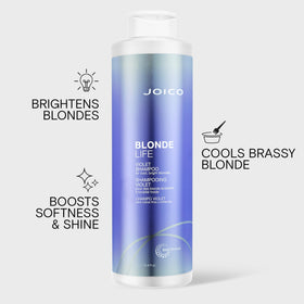 Joico Blonde Life Violet Shampoo bottle side view