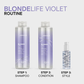 Joico Blonde Life Violet Shampoo lather on hair