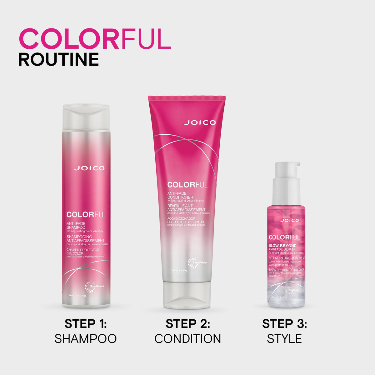 Joico Colorful Anti-Fade Shampoo with pomegranate extract