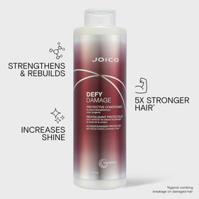 Joico Defy Damage Conditioner side view with cap