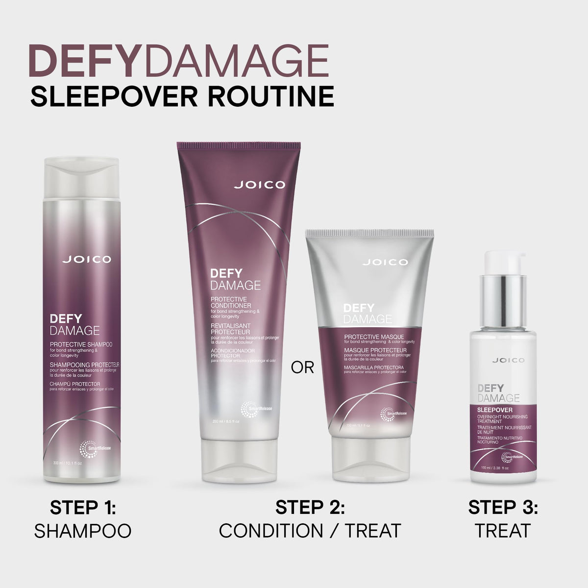 Joico Defy Damage Sleep Over packaging details