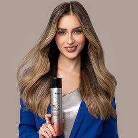 Joico Heat Hero Glossing Thermal Protector in lifestyle setting