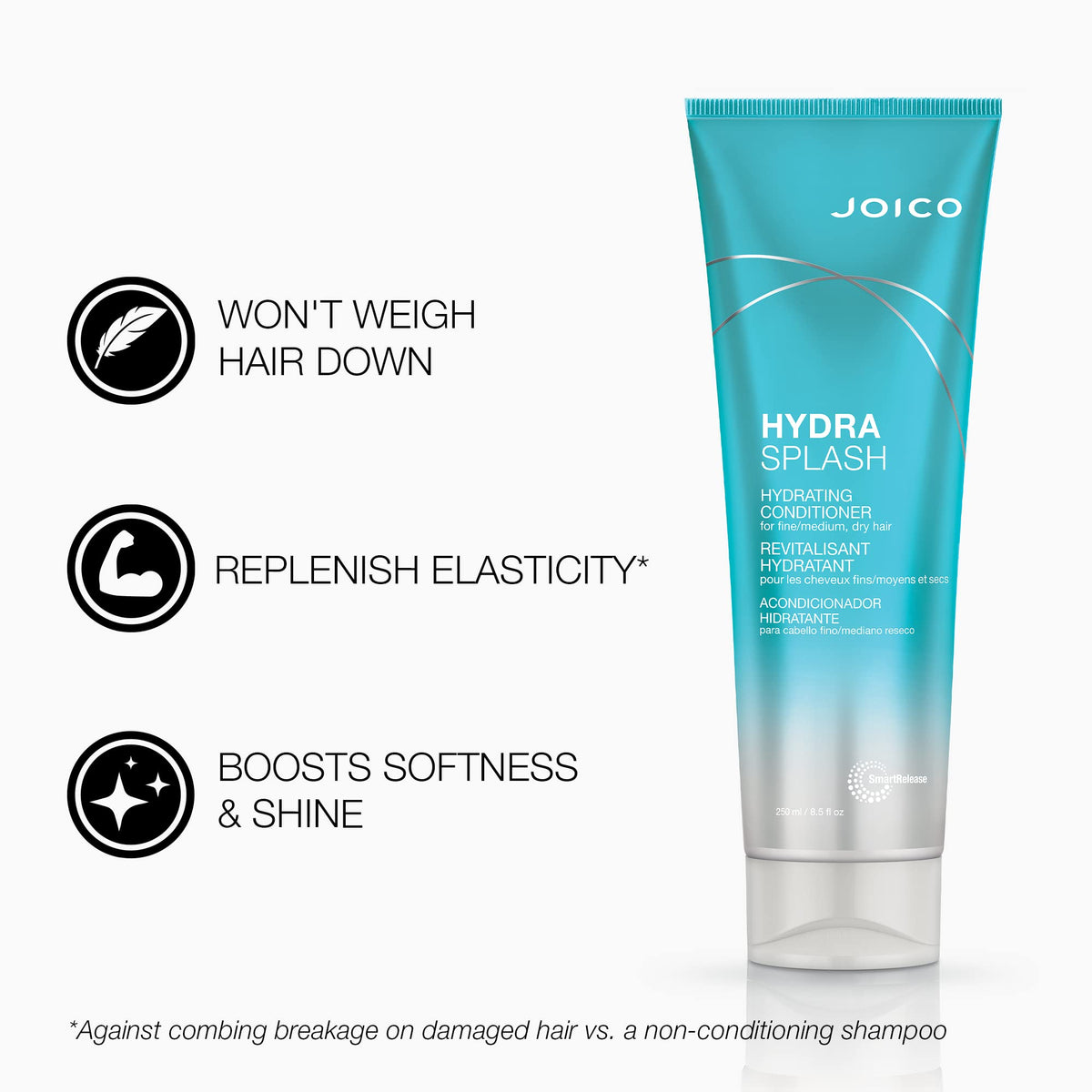 Joico HydraSplash Shampoo lather in a hand