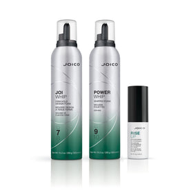 Joico JoiWhip foam lifestyle scene with model