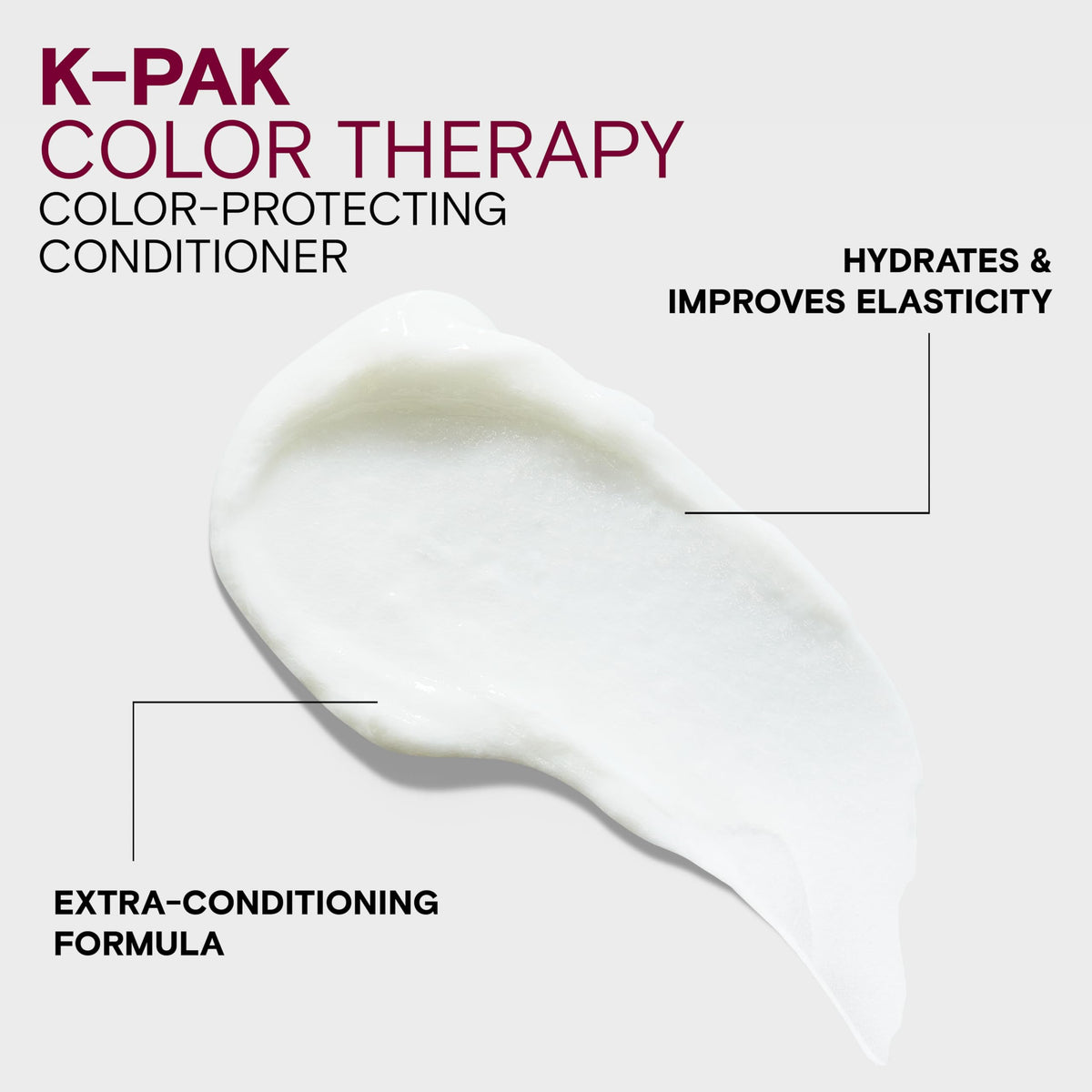 Joico K-PAK Colour Therapy Conditioner in use on wet hair