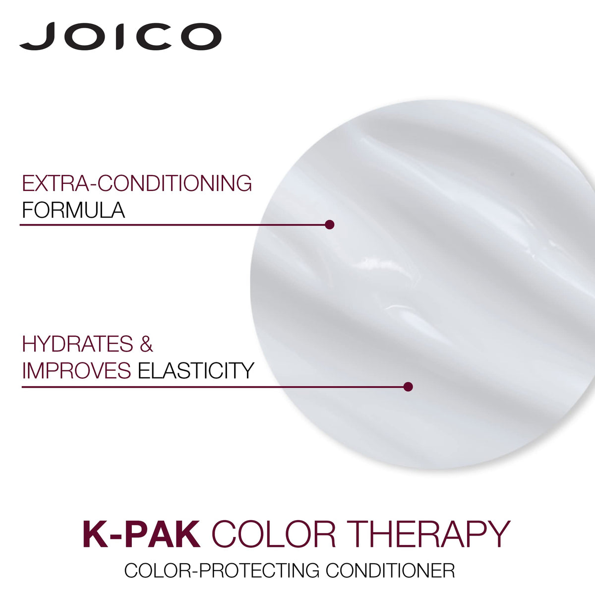 Joico K-Pak Colour Therapy Shampoo and Conditioner set on a vanity