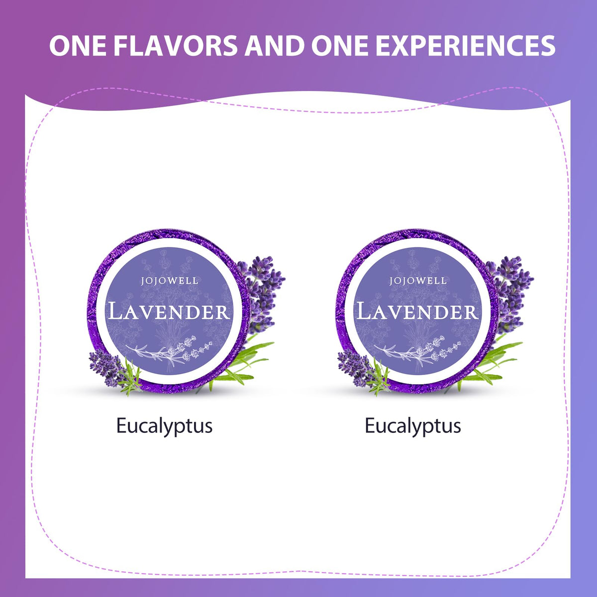 JoJowell Lavender Shower Steamers beautifully packaged gift box