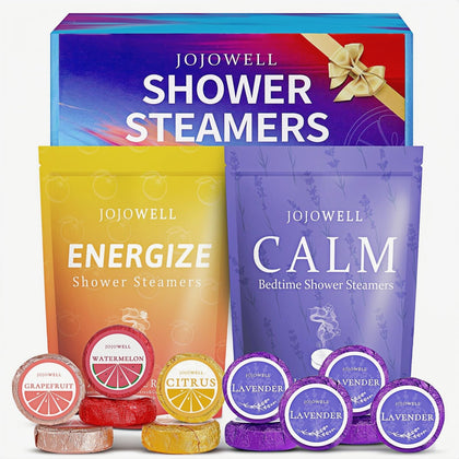 JoJowell Shower Steamers 12 pack gift set with assorted scents