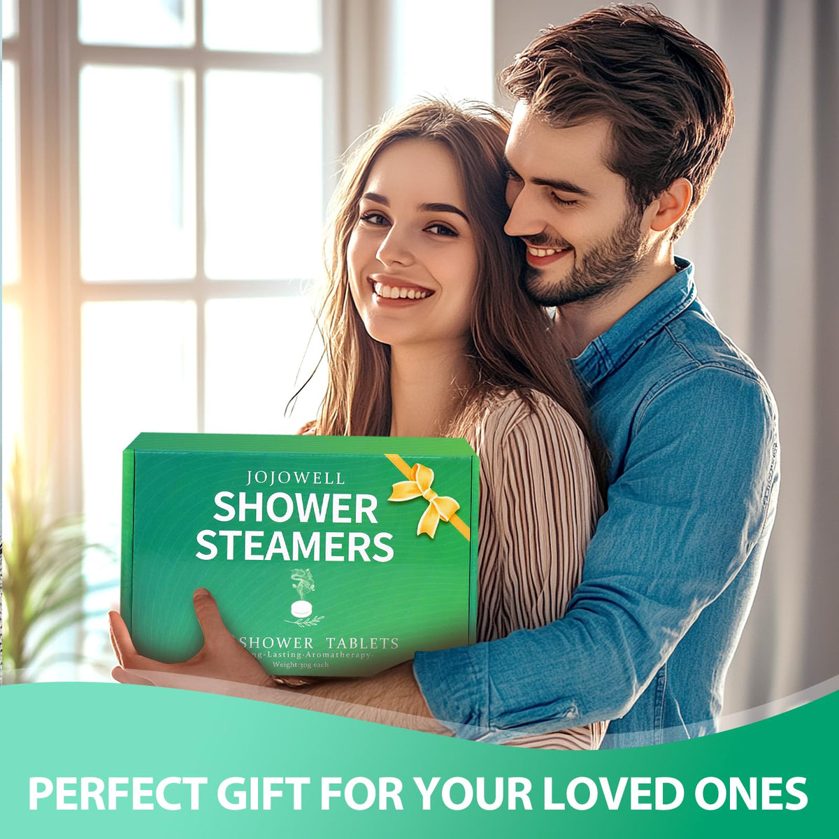 JoJowell shower steamers dissolving in a shower