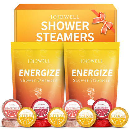 JoJowell Shower Steamers Gift Set packaging with 12 steamers