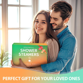 JoJowell Shower Steamers watermelon scent in shower setting