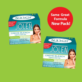 Jolen Crème Bleach 125ml used on skin for hair lightening