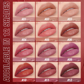 Jolilab lipstick set packaging with diverse colour palette