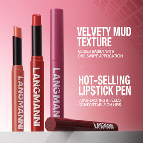 Jolilab Velvet Matte Lipstick Set arranged neatly on a vanity