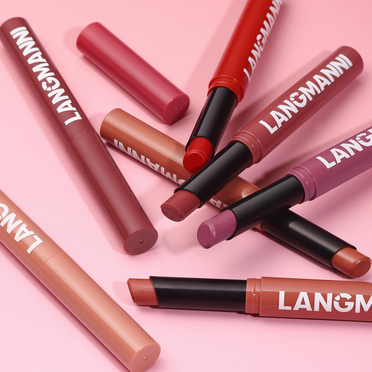 Jolilab Velvet Matte Lipstick Set displayed on vanity