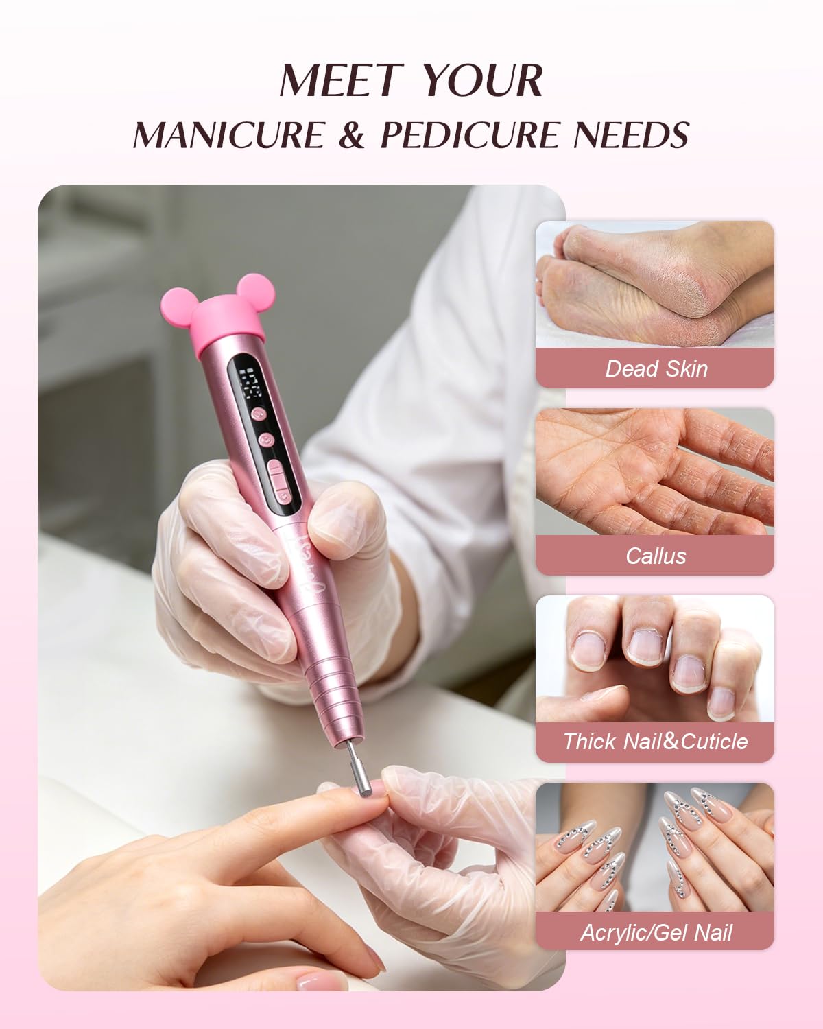 Jorest nail drill kit packaging with product details